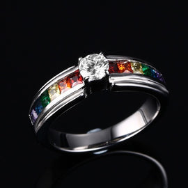 Zircon Rainbow Ring